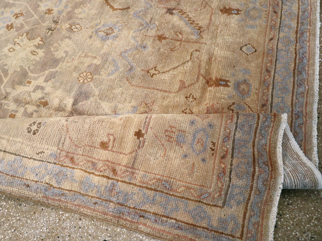 Antique Turkish Oushak Carpet, No.20093 - Gss