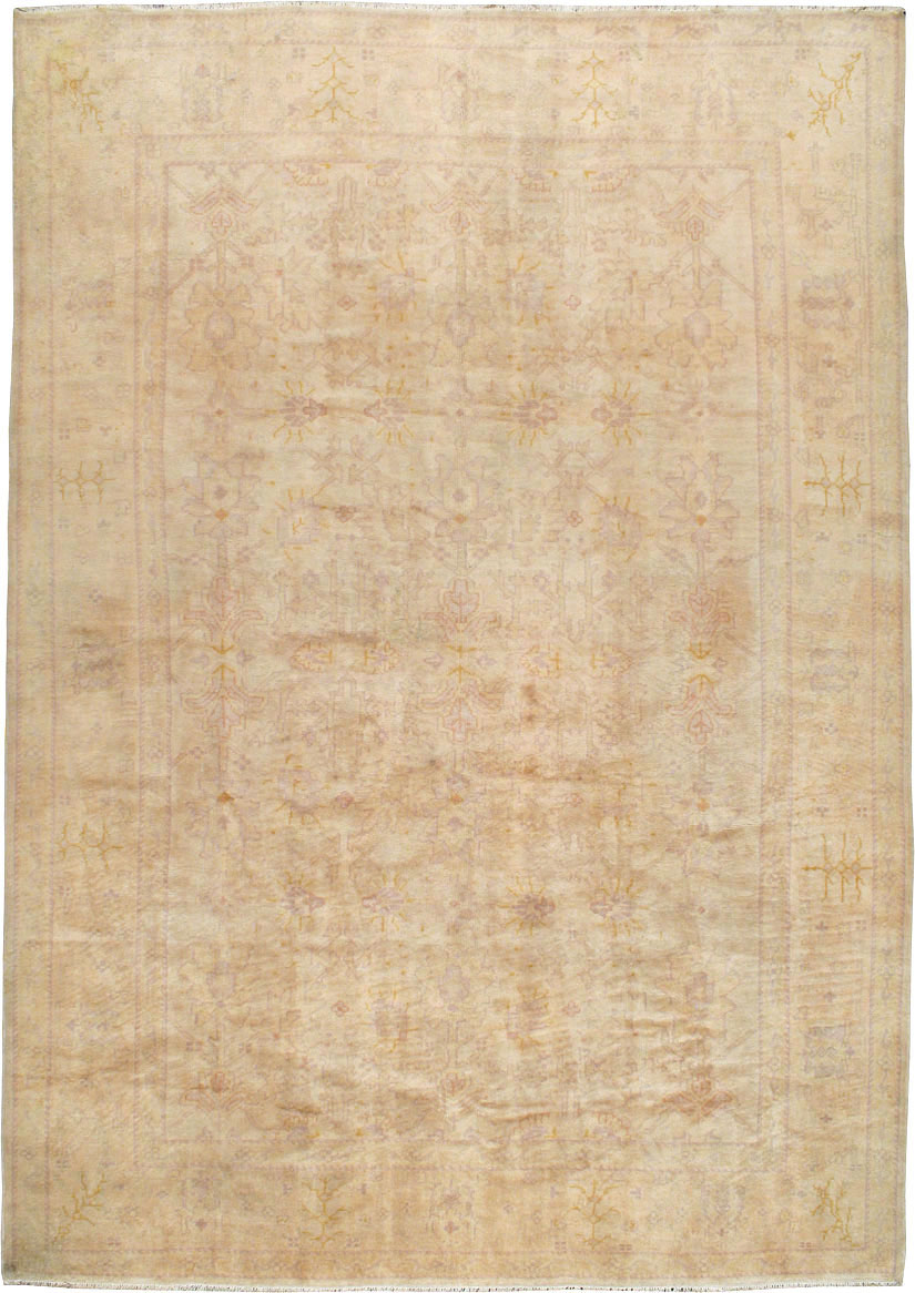 Antique Turkish Oushak Carpet, No.20105 - Gss