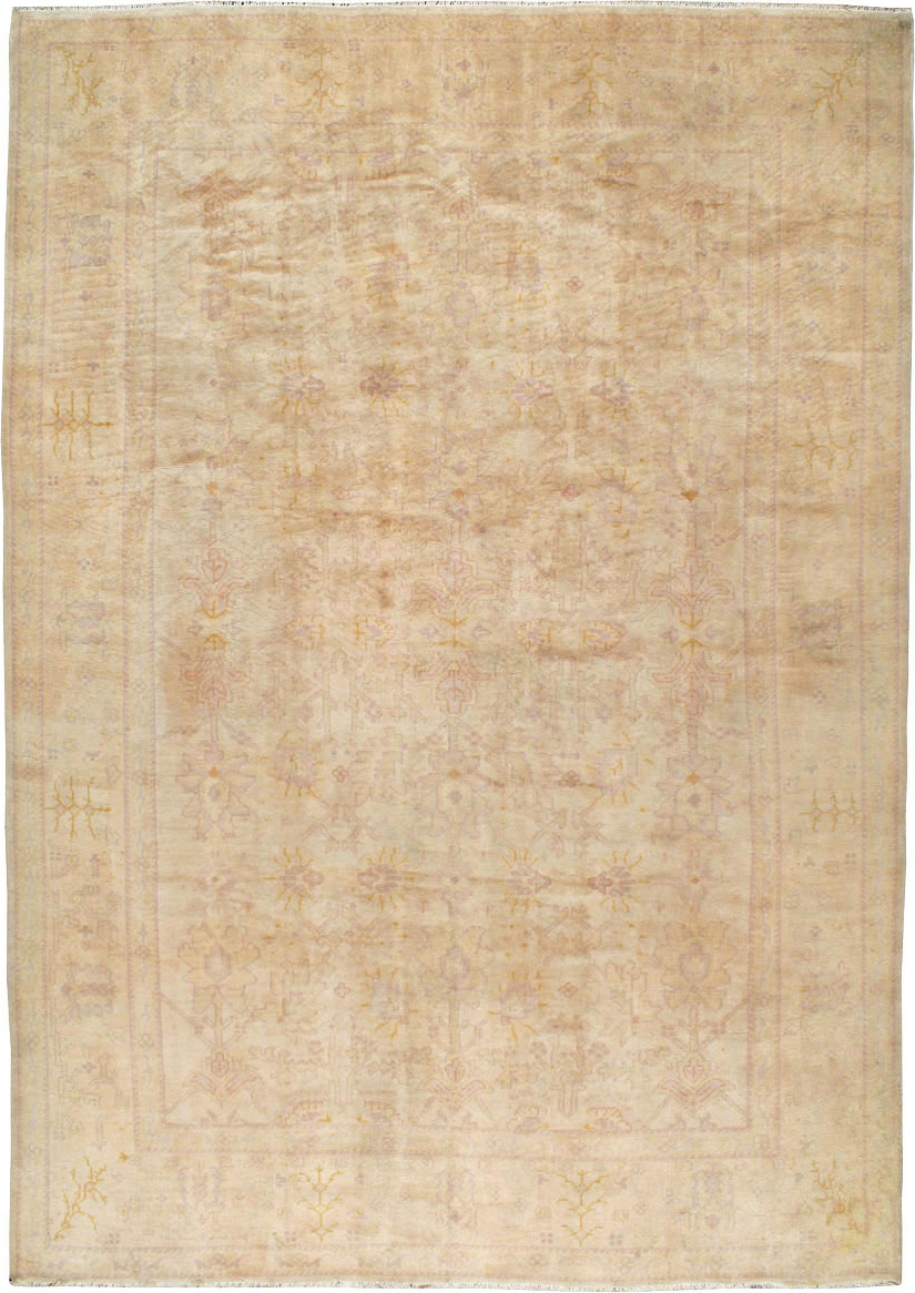 Antique Turkish Oushak Carpet, No.20105 - Gss