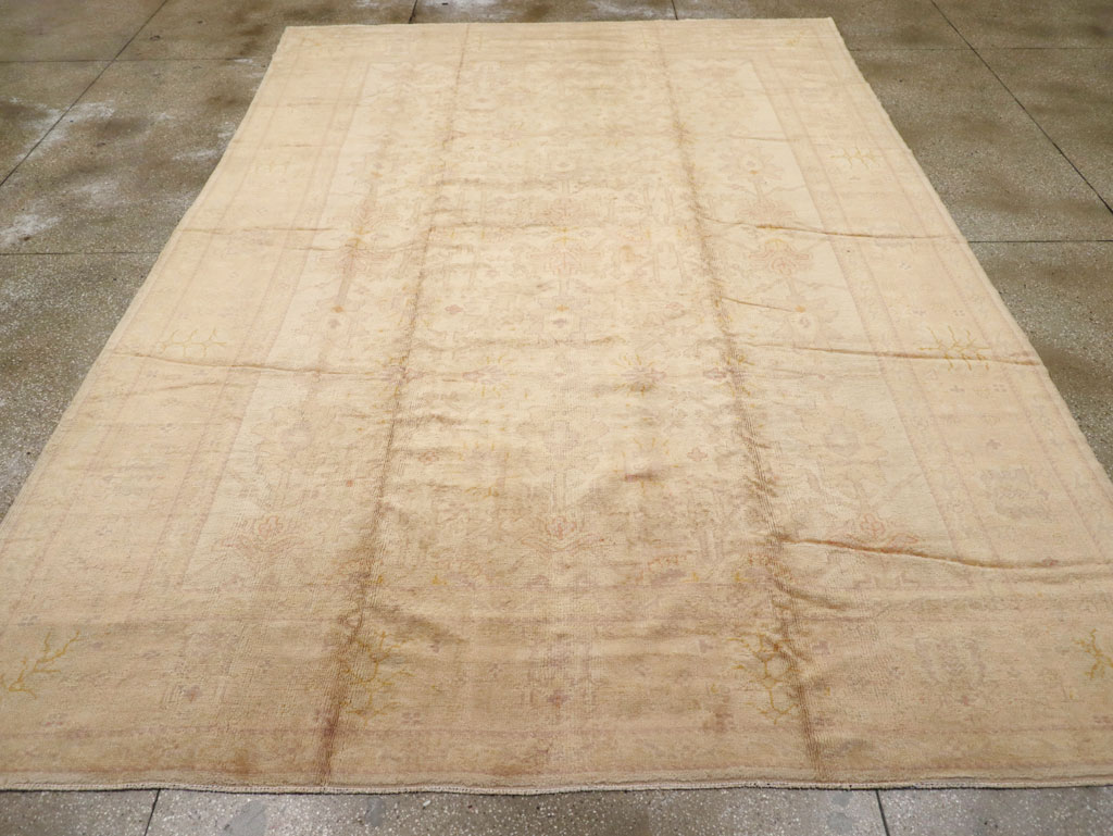 Antique Turkish Oushak Carpet, No.20105 - Gss