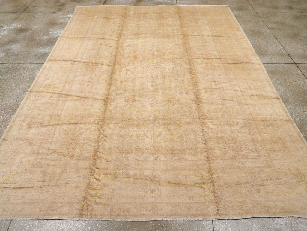 Antique Turkish Oushak Carpet, No.20105 - Gss