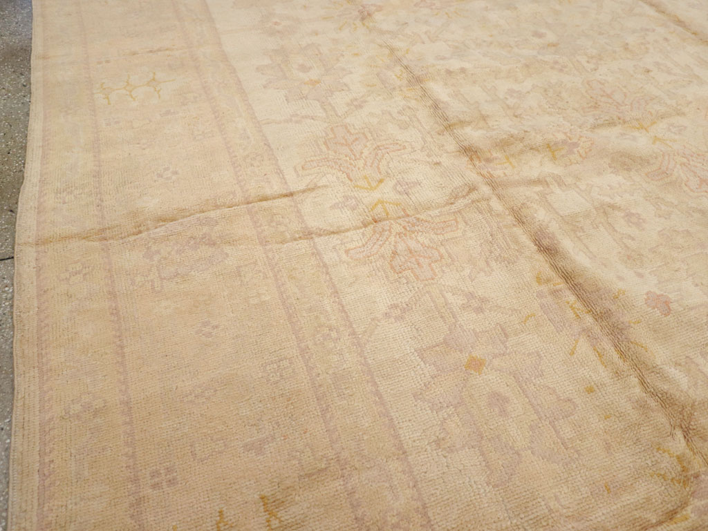 Antique Turkish Oushak Carpet, No.20105 - Gss