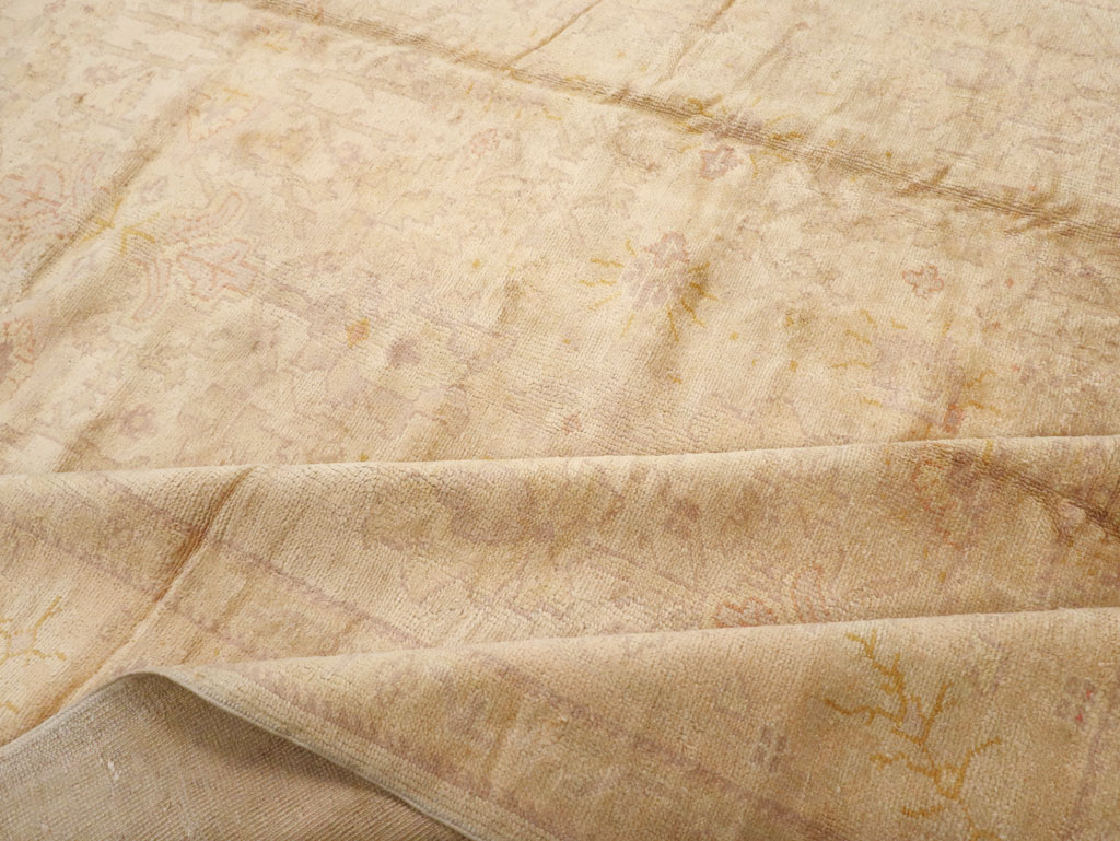 Antique Turkish Oushak Carpet, No.20105 - Gss