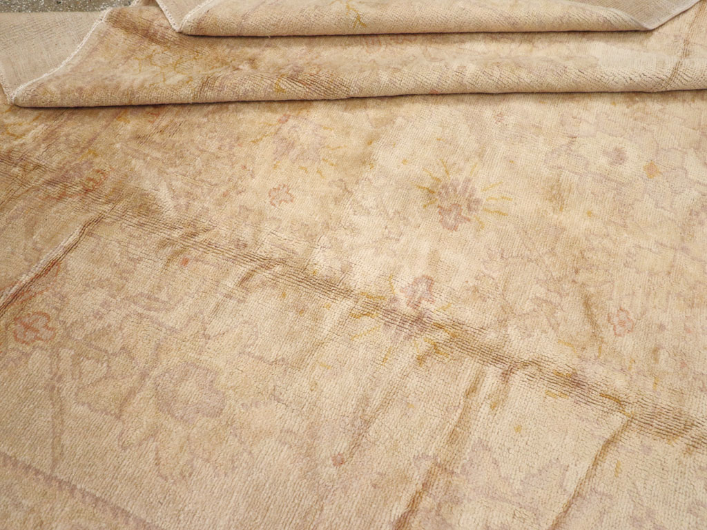 Antique Turkish Oushak Carpet, No.20105 - Gss