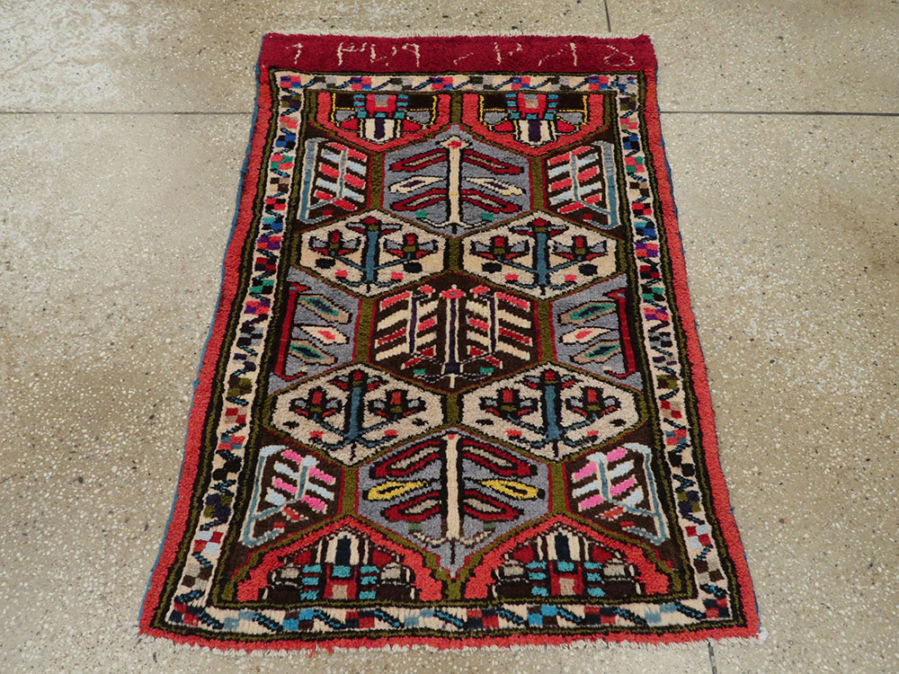 Vintage Persian Hamadan Rug, No.20107 - Gss
