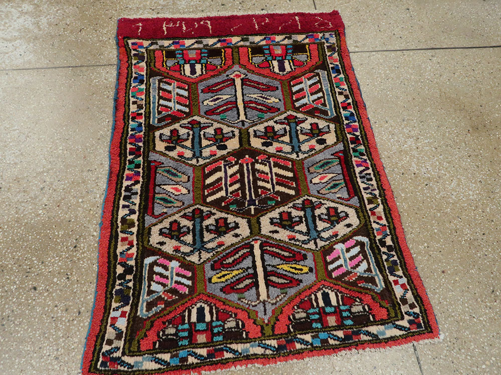 Vintage Persian Hamadan Rug, No.20107 - Gss