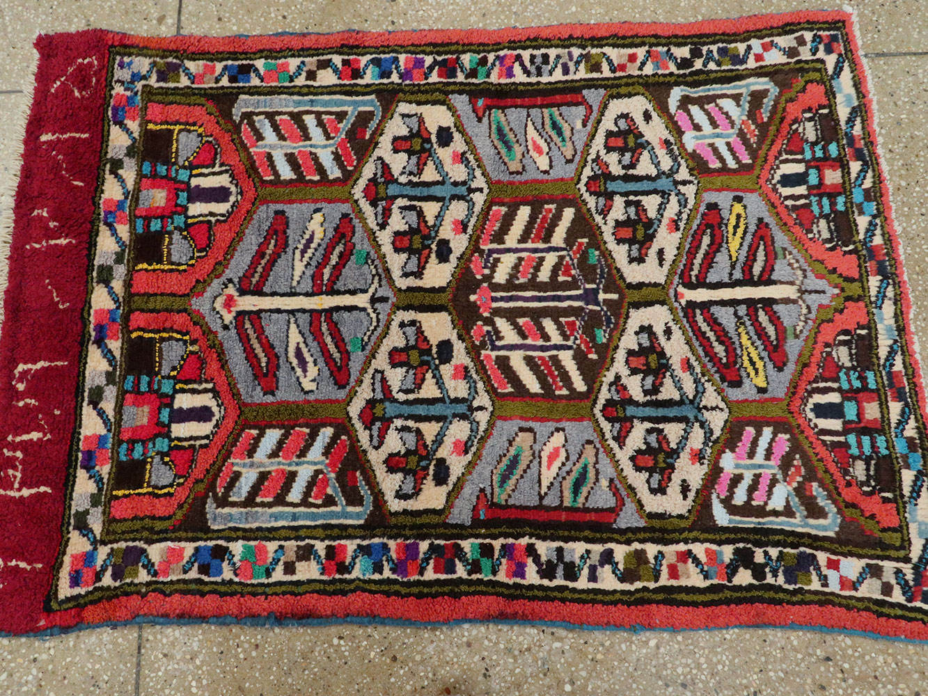 Vintage Persian Hamadan Rug, No.20107 - Gss