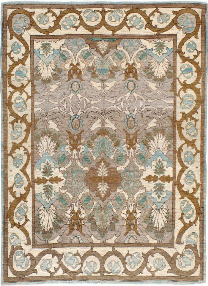 Modern Persian Tabriz Accent Rug, No.20111 - Gss