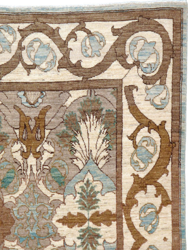 Modern Persian Tabriz Accent Rug, No.20111 - Gss