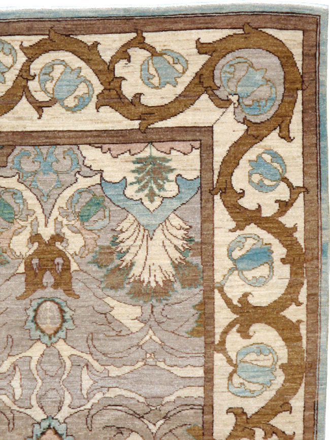 Modern Persian Tabriz Accent Rug, No.20111 - Gss