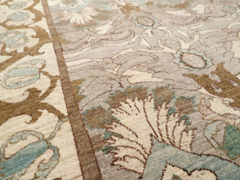 Modern Persian Tabriz Accent Rug, No.20111 - Gss