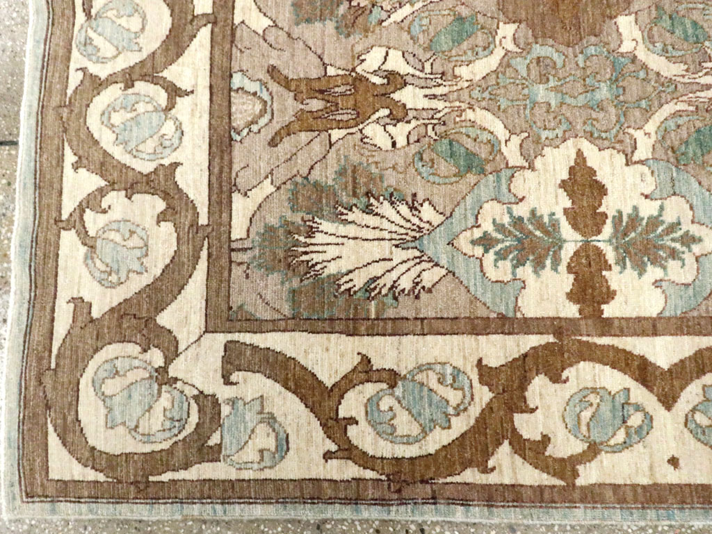 Modern Persian Tabriz Accent Rug, No.20111 - Gss