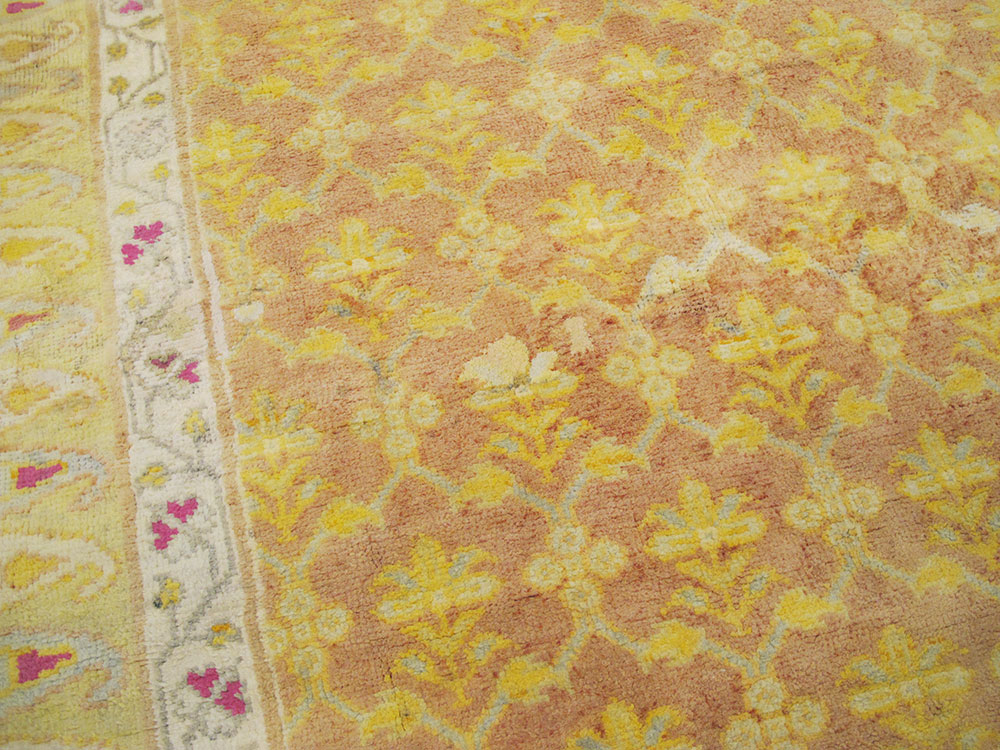 Vintage Indian Cotton Agra Rug, No.20114 - Gss
