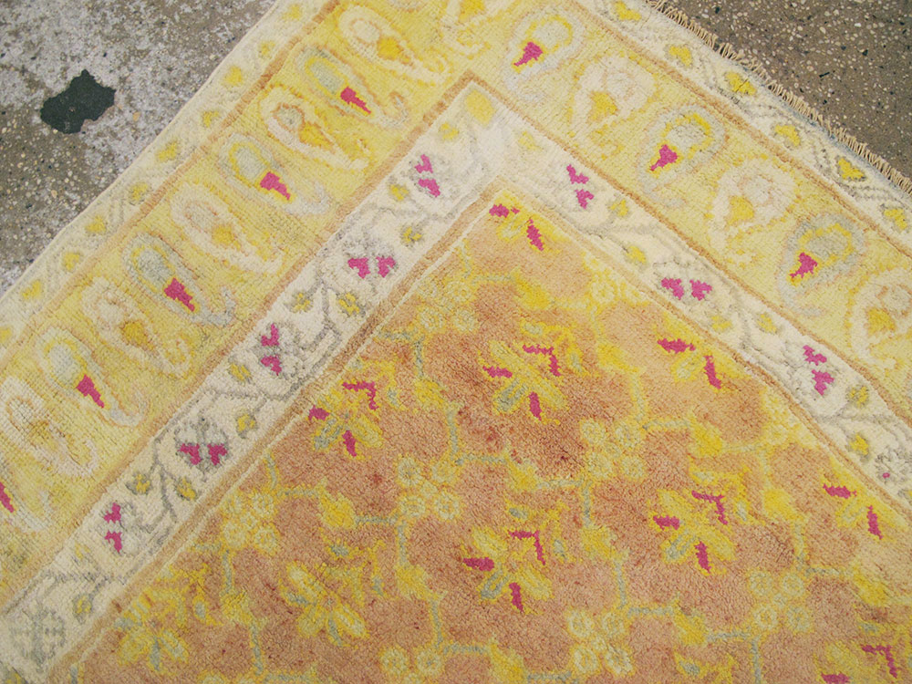 Vintage Indian Cotton Agra Rug, No.20114 - Gss