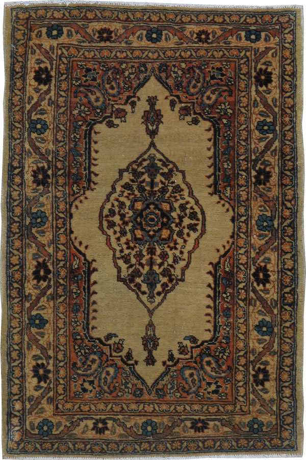 Antique Persian Tabriz Hagi Jalili Rug, No.20120 - Gss