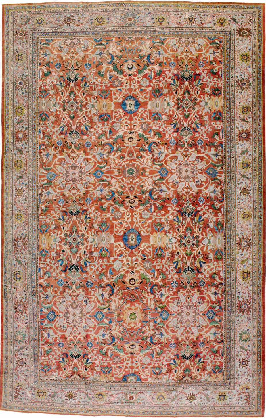 Antique Persian Mahal Carpet, No.20125 - Gss