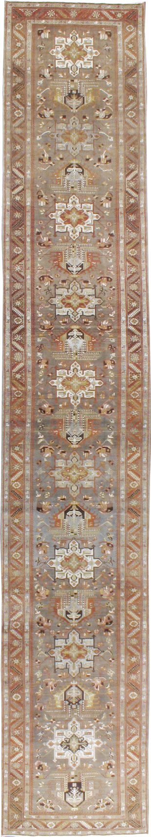 Antique Persian Heriz Runner, No.20130 - Gss