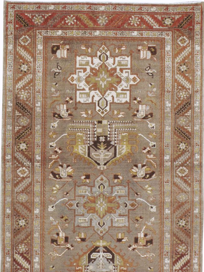Antique Persian Heriz Runner, No.20130 - Gss