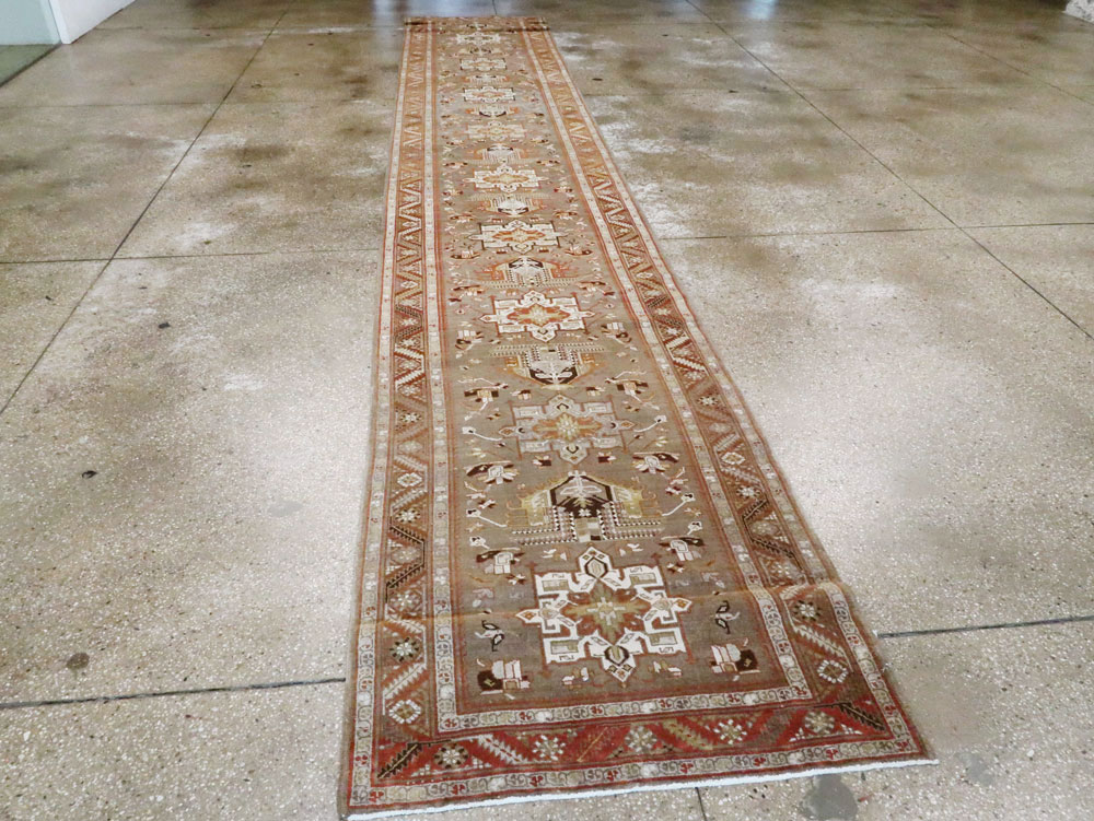 Antique Persian Heriz Runner, No.20130 - Gss