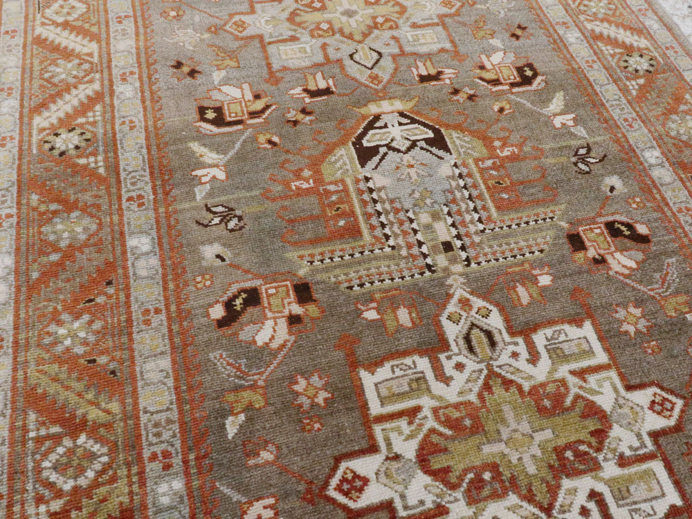 Antique Persian Heriz Runner, No.20130 - Gss