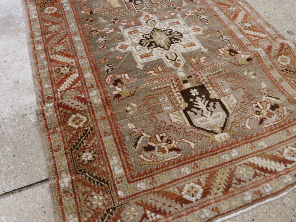Antique Persian Heriz Runner, No.20130 - Gss