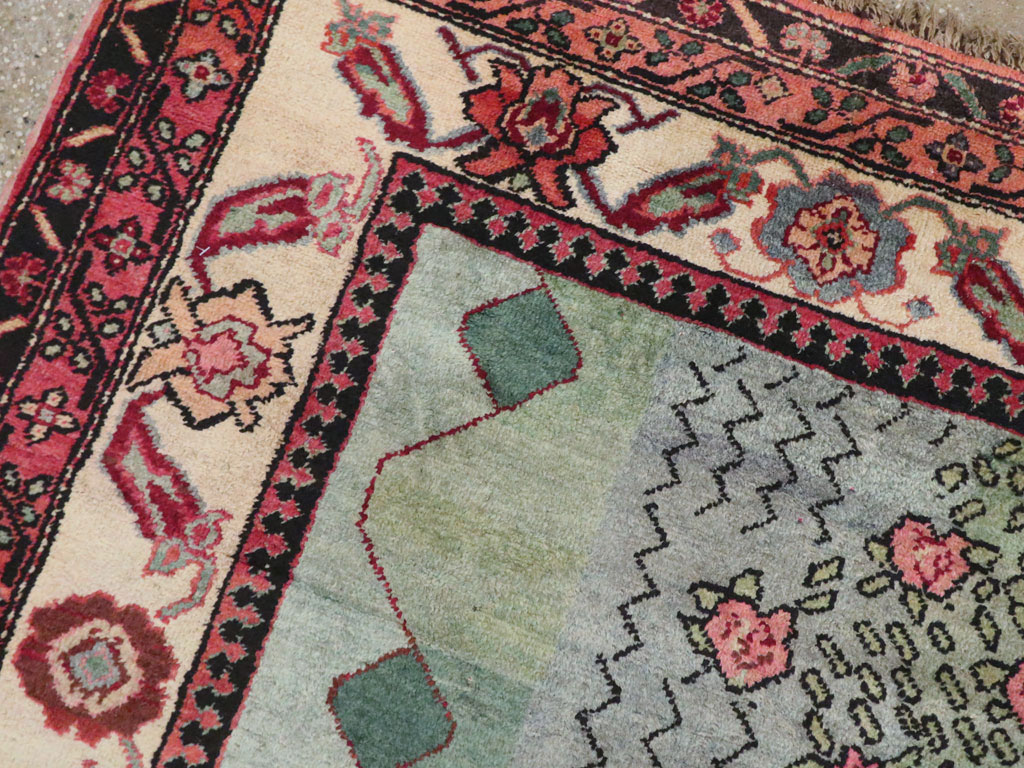 Vintage Caucasian Karabagh Pictorial Rug, No.20152 - Gss