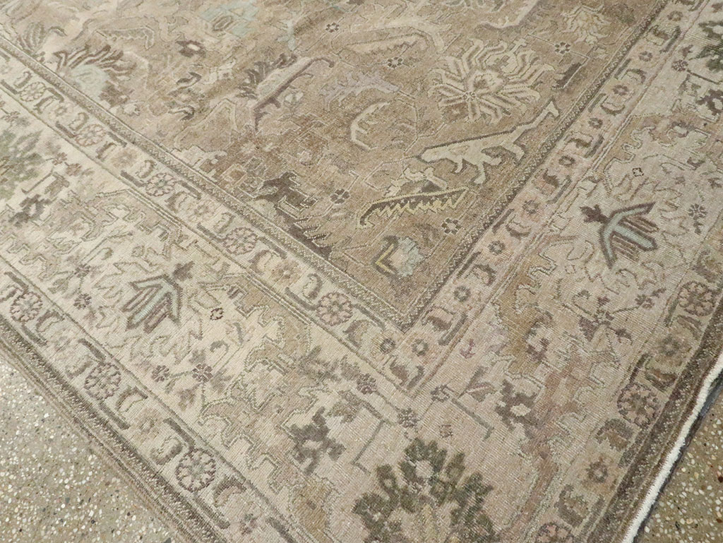 Vintage Persian Tabriz Carpet, No.20165 - Gss