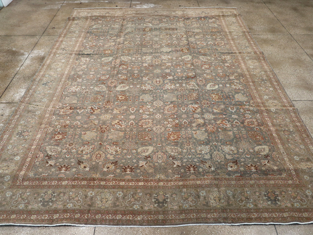 Antique Persian Tabriz Carpet, No.20173 - Gss