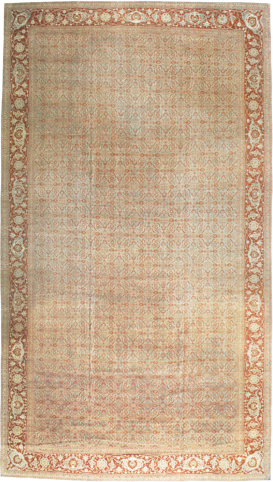 Antique Persian Tabriz Carpet, No.20176 - Gss