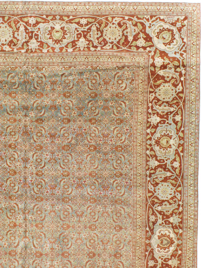 Antique Persian Tabriz Carpet, No.20176 - Gss