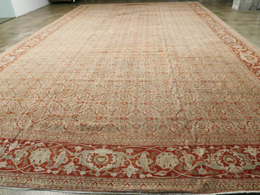 Antique Persian Tabriz Carpet, No.20176 - Gss
