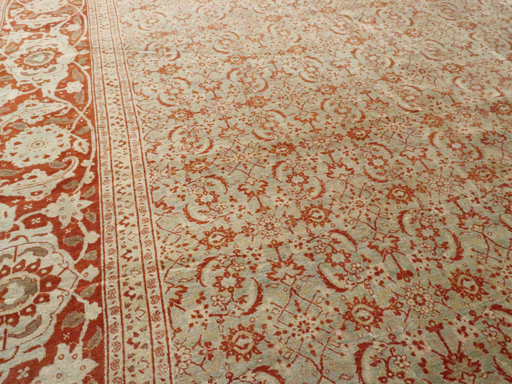 Antique Persian Tabriz Carpet, No.20176 - Gss
