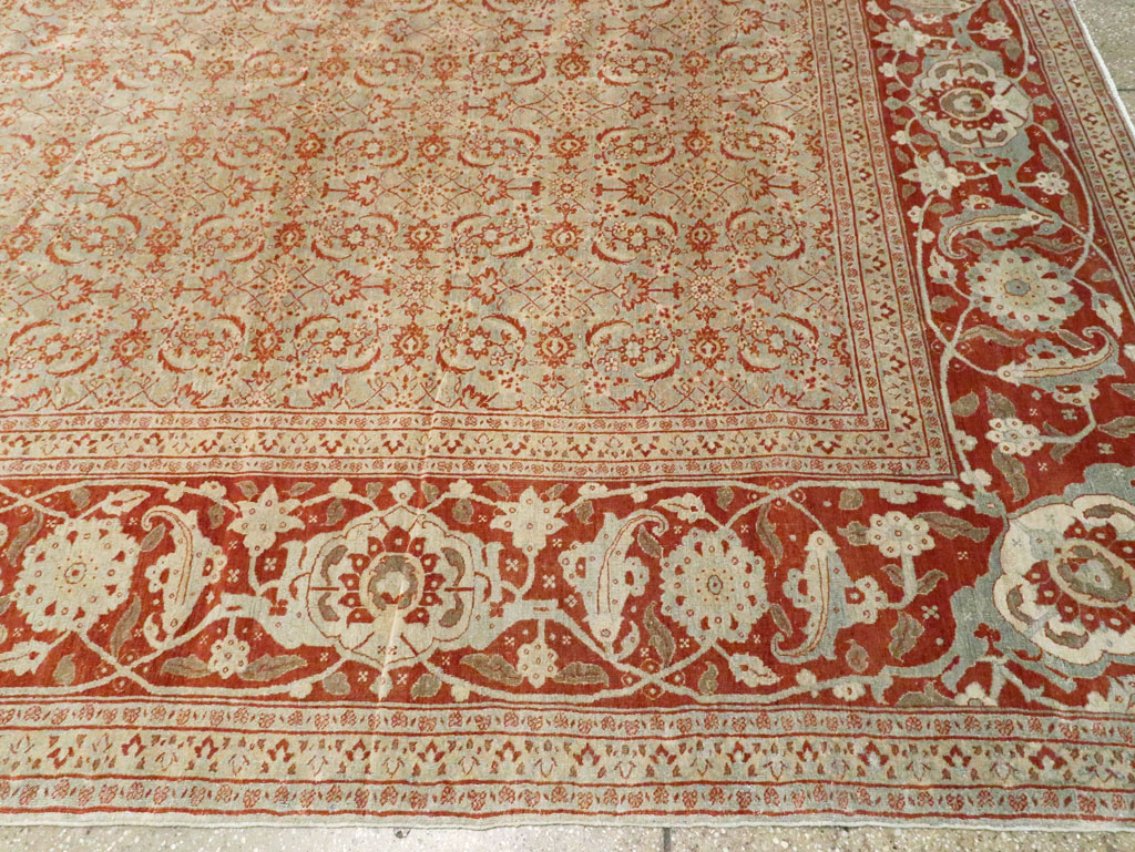 Antique Persian Tabriz Carpet, No.20176 - Gss