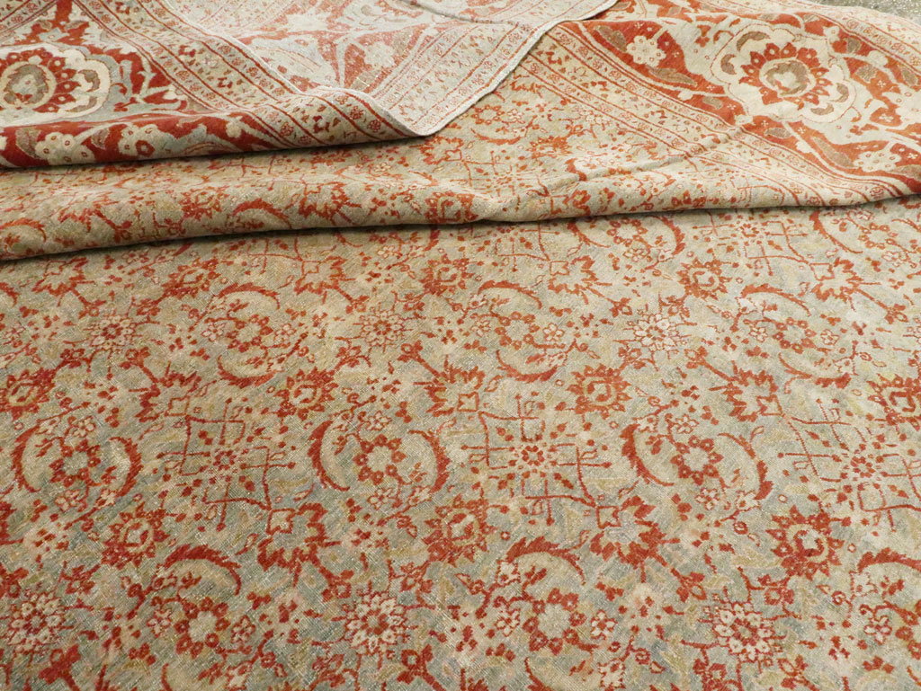 Antique Persian Tabriz Carpet, No.20176 - Gss