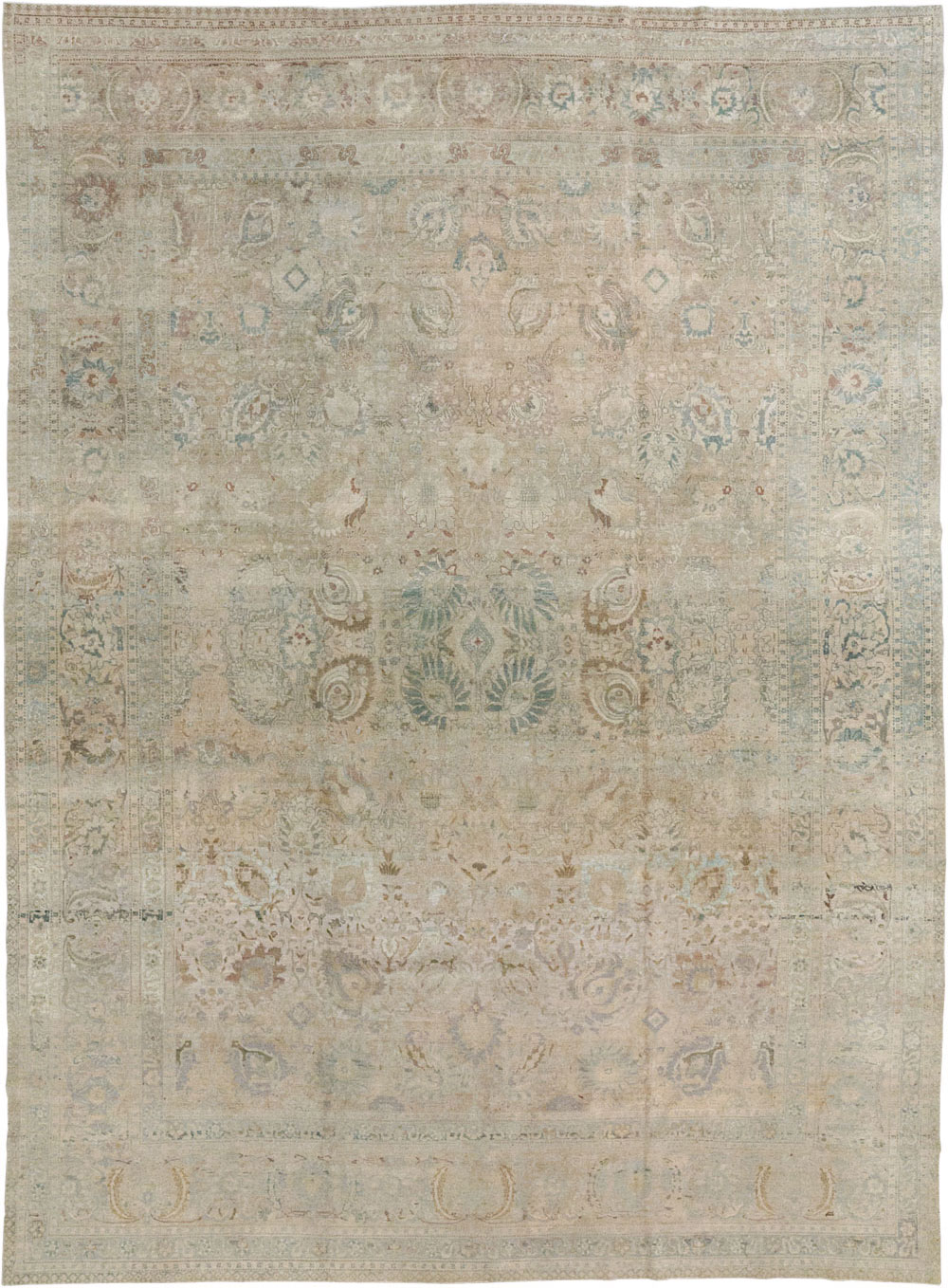 Antique Persian Tabriz Carpet, No.20177 - Gss