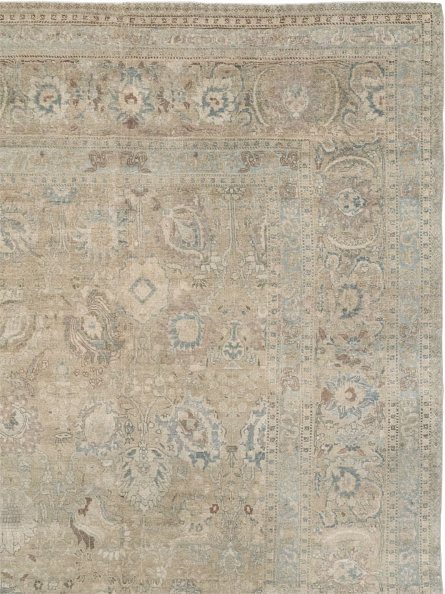 Antique Persian Tabriz Carpet, No.20177 - Gss
