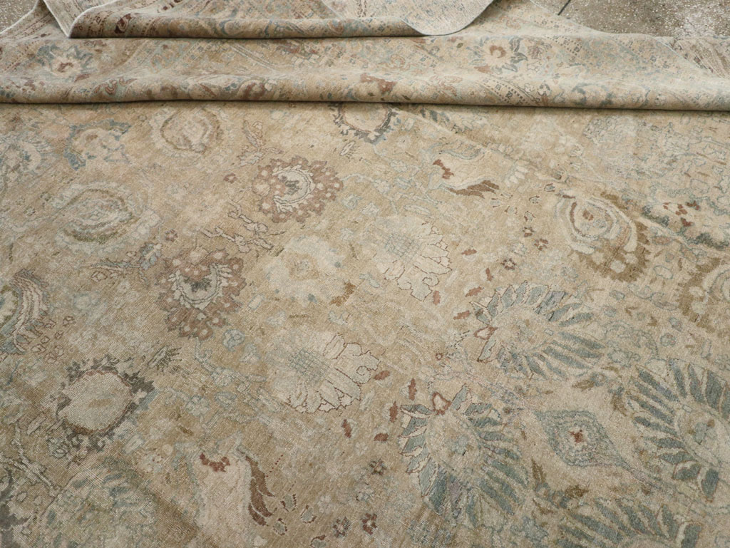 Antique Persian Tabriz Carpet, No.20177 - Gss