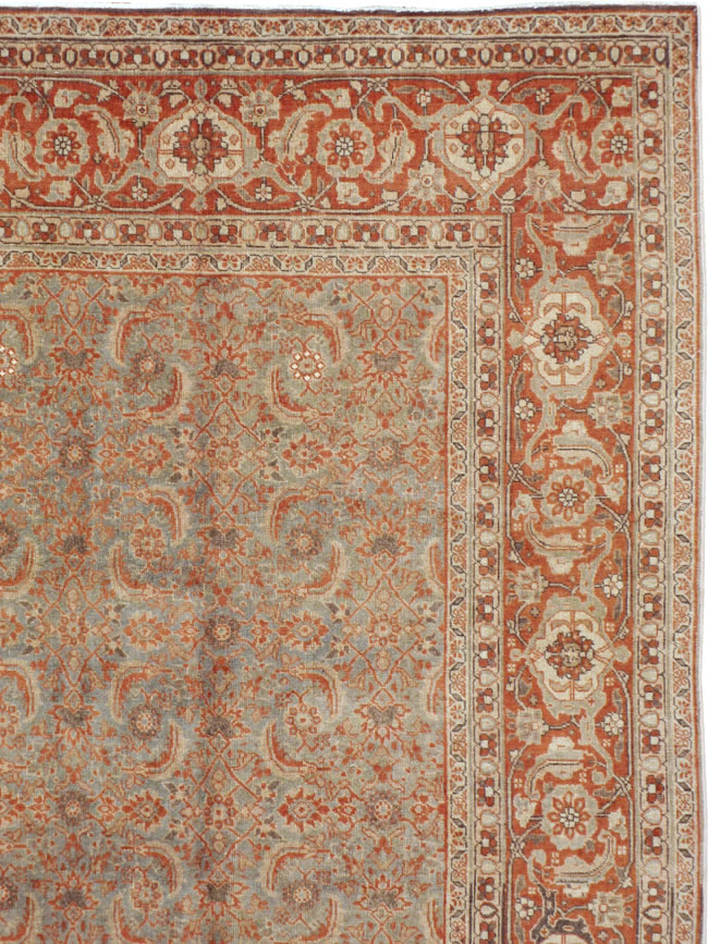 Antique Persian Tabriz Carpet, No.20180 - Gss