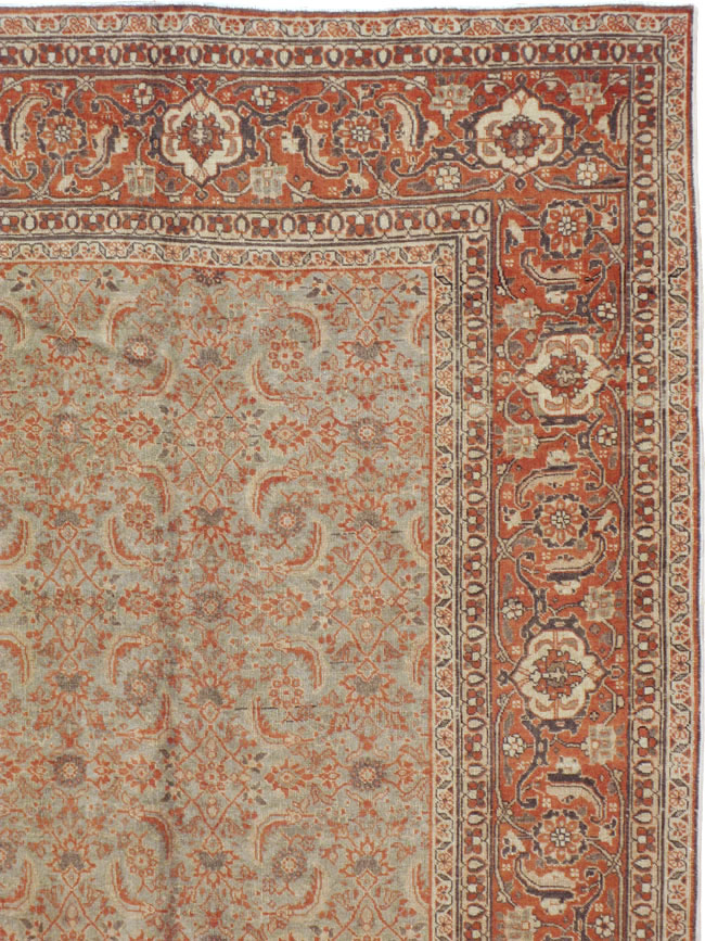 Antique Persian Tabriz Carpet, No.20180 - Gss