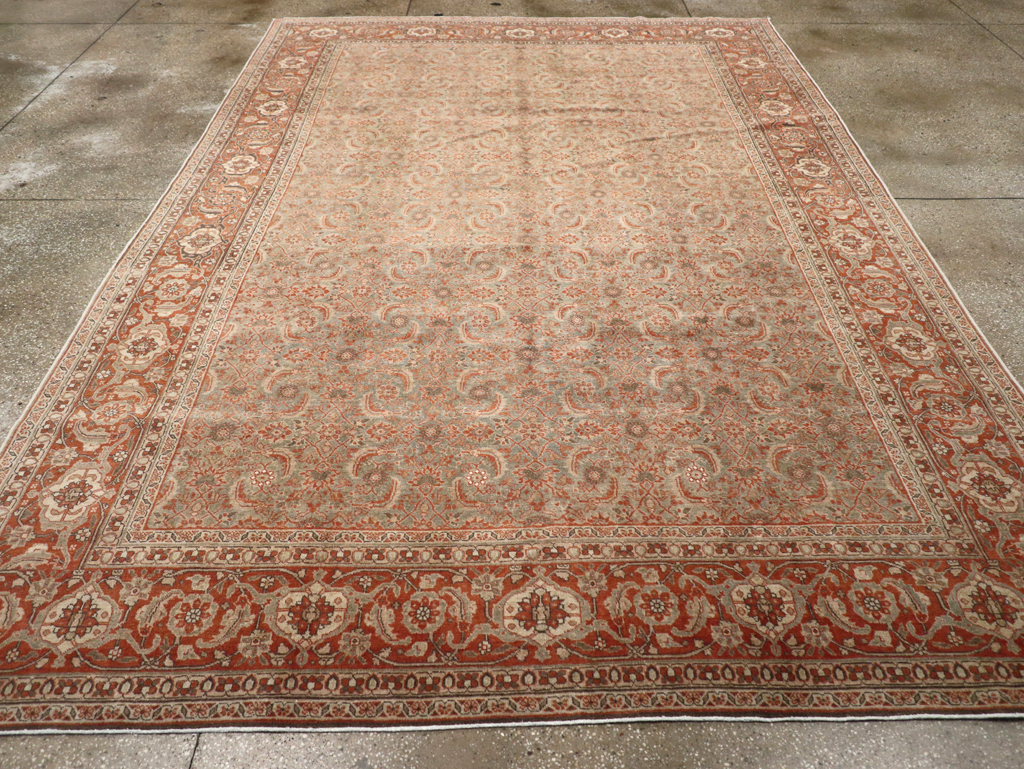 Antique Persian Tabriz Carpet, No.20180 - Gss
