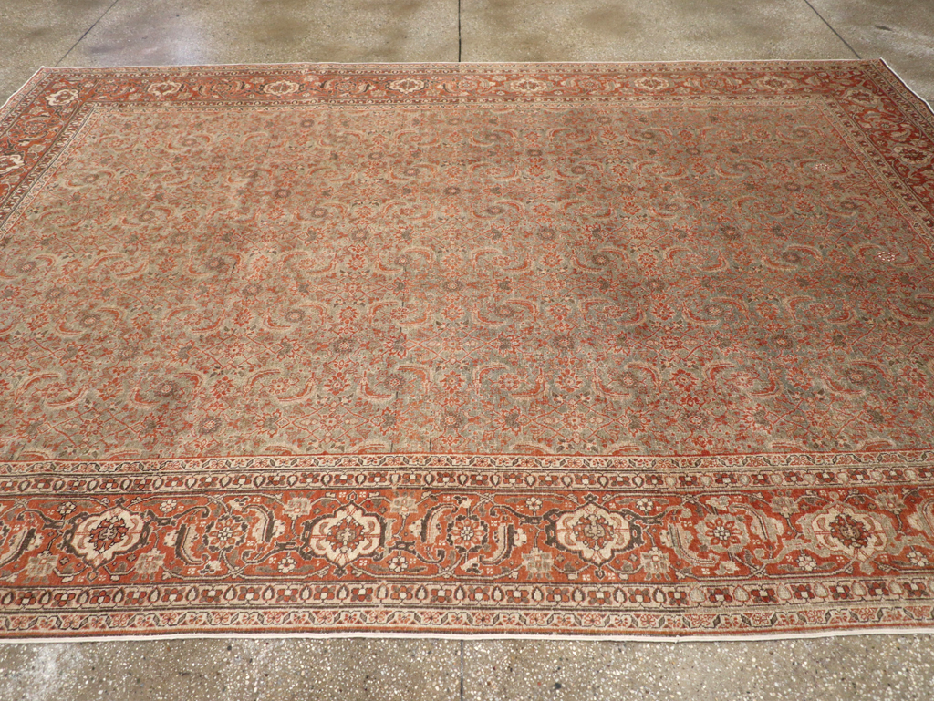 Antique Persian Tabriz Carpet, No.20180 - Gss