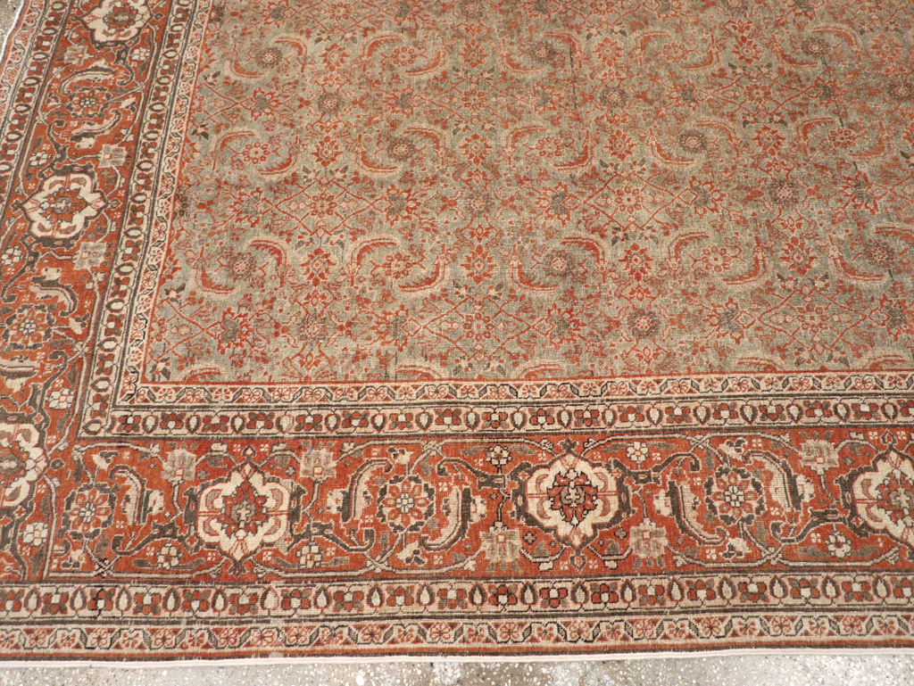 Antique Persian Tabriz Carpet, No.20180 - Gss