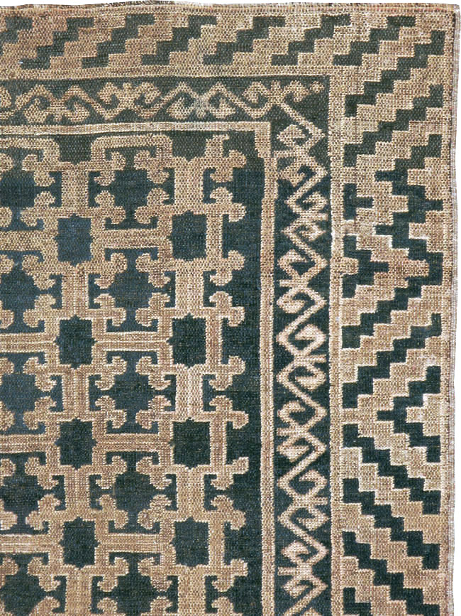 Antique East Turkestan Kirghiz Carpet, No.20193 - Gss