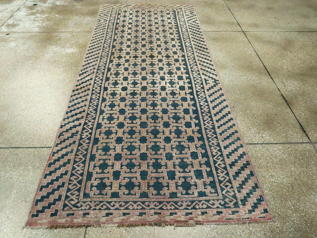 Antique East Turkestan Kirghiz Carpet, No.20193 - Gss