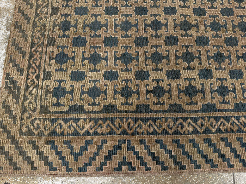 Antique East Turkestan Kirghiz Carpet, No.20193 - Gss