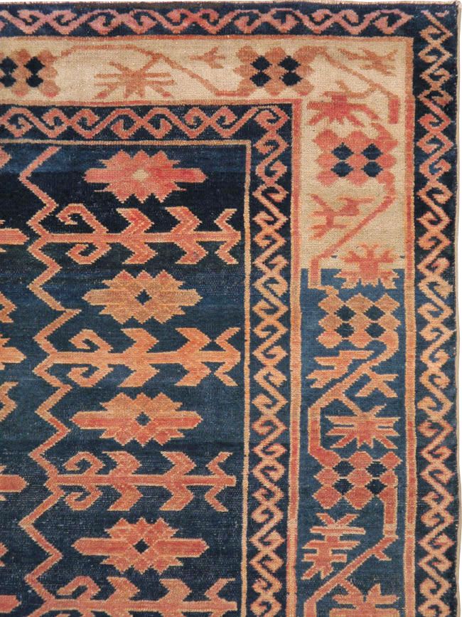 Antique East Turkestan Kirghiz Carpet, No.20197 - Gss
