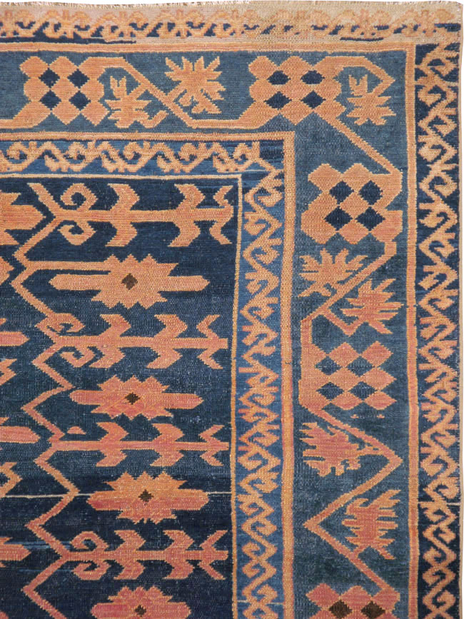 Antique East Turkestan Kirghiz Carpet, No.20197 - Gss