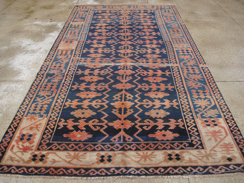 Antique East Turkestan Kirghiz Carpet, No.20197 - Gss