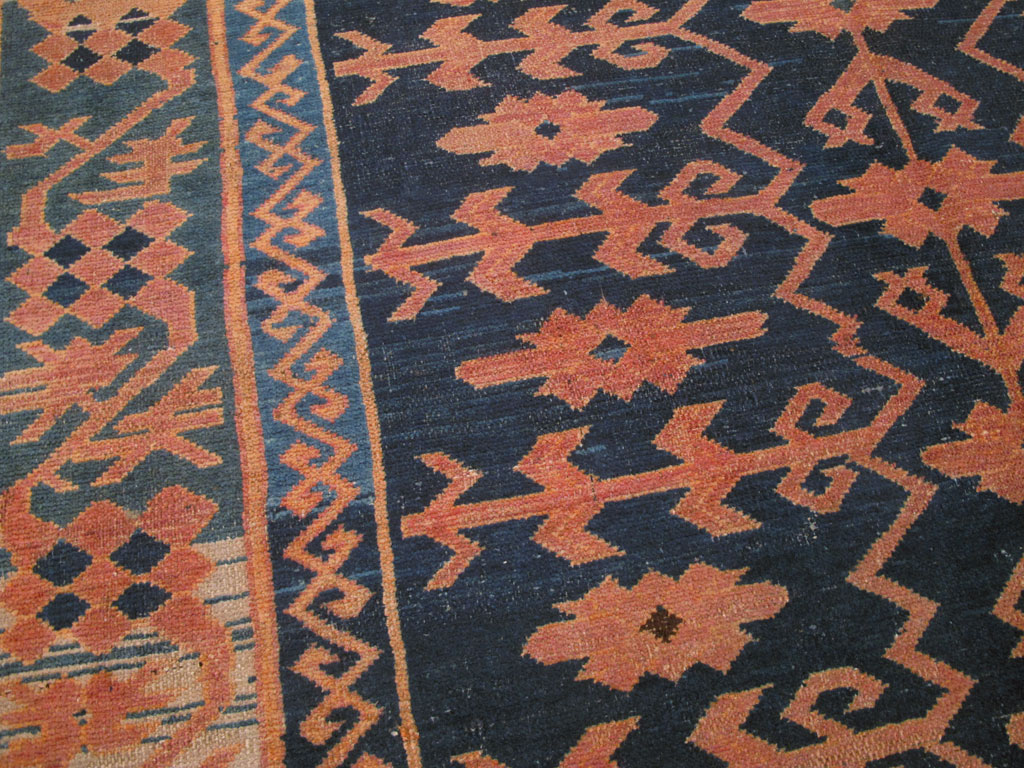 Antique East Turkestan Kirghiz Carpet, No.20197 - Gss