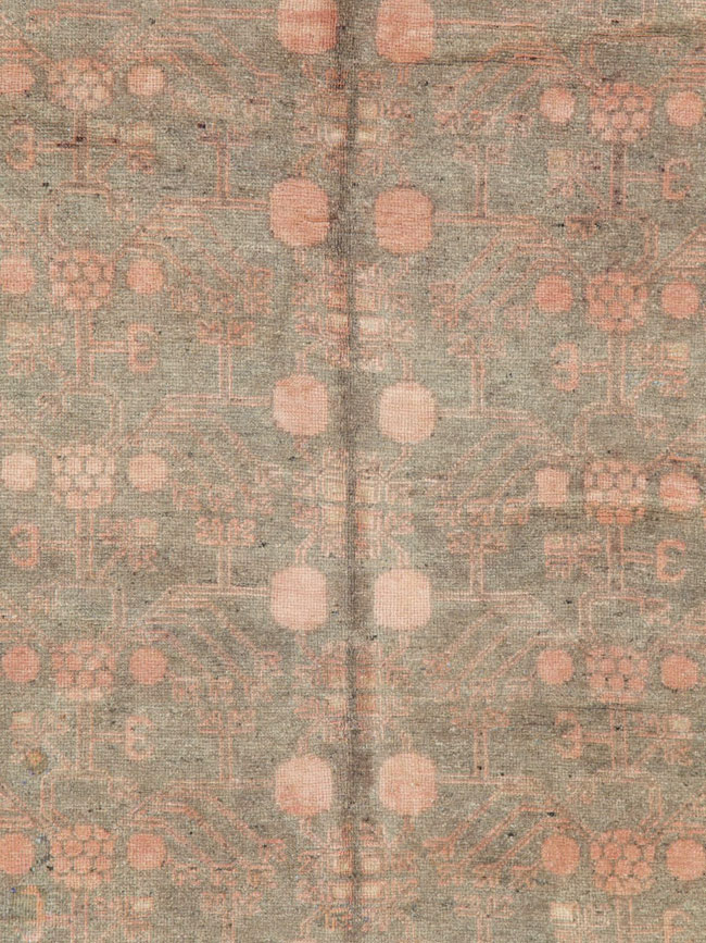 Vintage East Turkestan Khotan Carpet, No.20210 - Gss